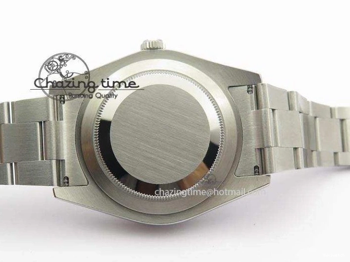 Gray SS Dial A3136 Sliver On Sticks 41mm SS Bracelet Markers Datejust II 116334 1225